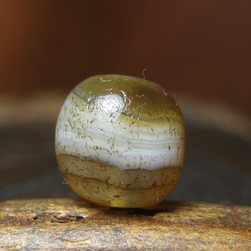 老双色缠丝药师玛瑙珠8.5×8.5mm