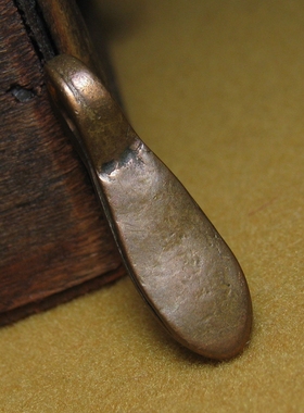 老合金铜卡子8×27.5mm老物件