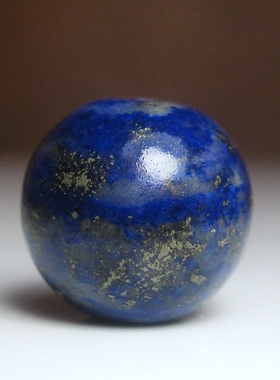 老青金石桶珠12×11.5mm