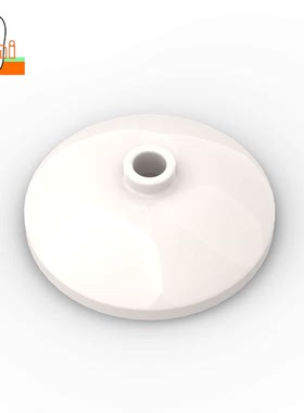 国产小颗粒积木3x3点直径24mm灯罩圆形雷达43898通用圆板圆罩配件