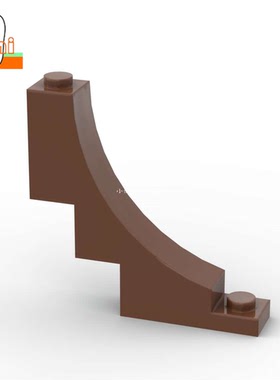 国产小颗粒积木反1x5x4高拱形中式园林圆门30099零件树干拱门桥梁