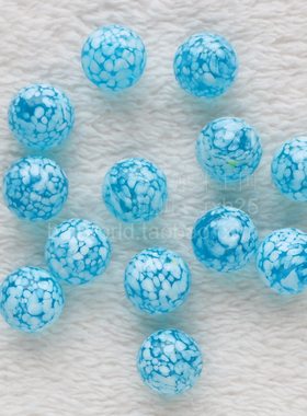 新款海蓝精彩柜台工艺品玻璃珠