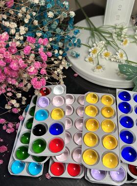 迷你本色水晶球装饰球水晶摆件玻璃球弹珠艺术品配件道具高透圆滑