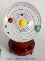 Galaxy 3D model, solar system, white crystal ball, creative craft, novel gift, crystal decoration thumbnail 7