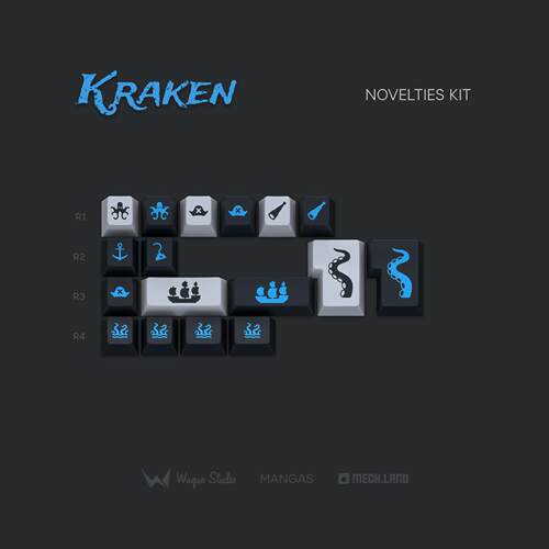 【清仓捡漏】WuqueStudio Kraken海妖个性键帽