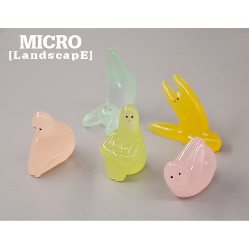 无聊了 头脑简单的人只想做个瑜伽 模型微景观 DIY手工场景配件