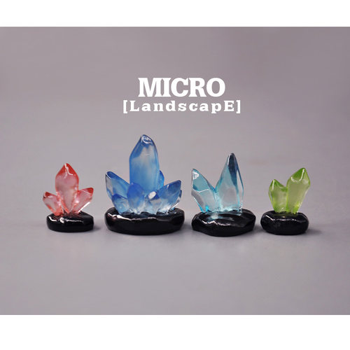 无聊了 去魔兽世界挖矿石吧 夜光水晶模型微景观 DIY手工场景配件