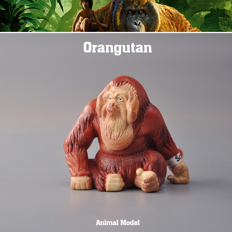 外单正品 正版散货 绝版散货仿真野生动物模型 红毛猩猩 复古玩具