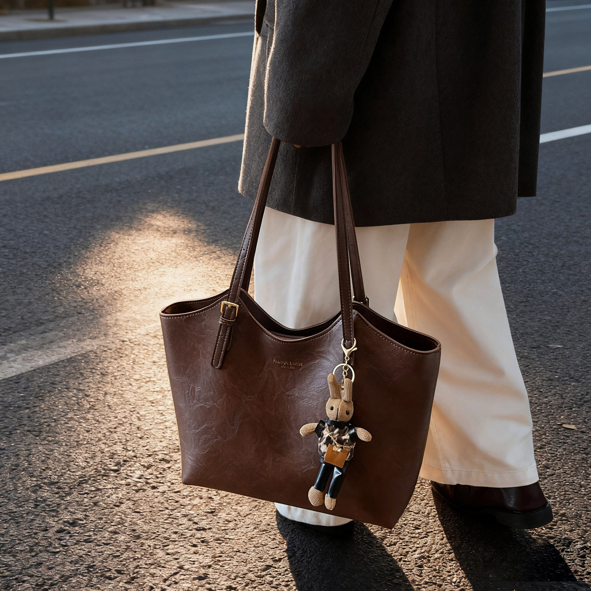 复古大容量包包女2025新款秋冬休闲通勤单肩包简约百搭质感托特包,箱包皮具/热销女包/男包,托特包,淘宝优惠券,粉丝福利购,淘宝优惠卷