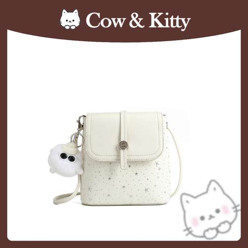 正品CowKitty水桶包女时尚百搭单肩斜挎包潮流轻奢通勤时尚女包