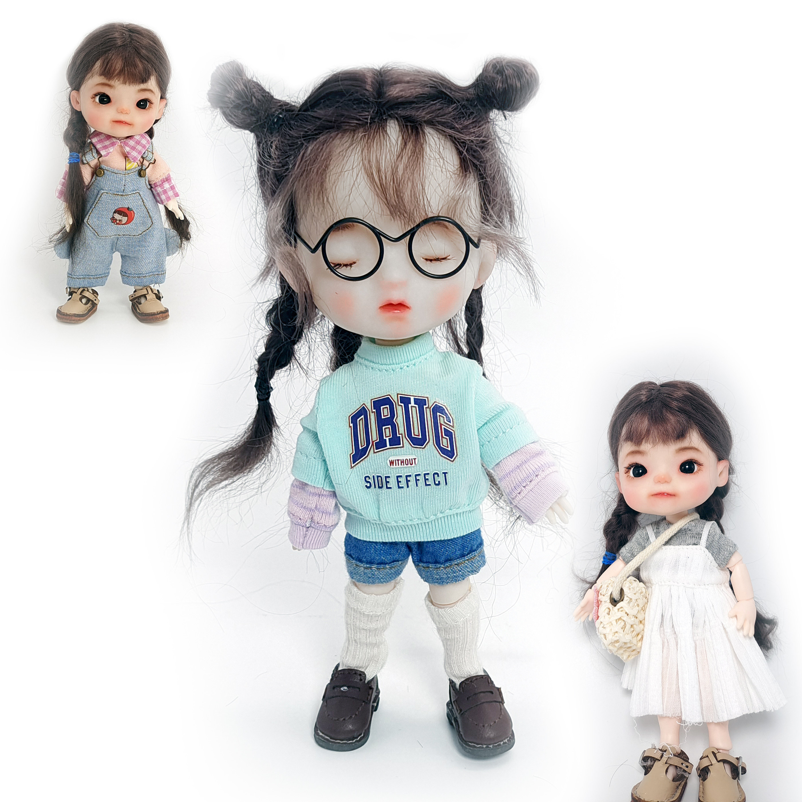 真人照片软陶bjd人偶仿真娃娃定制捏脸公仔仿真0b11胎毛陶瓷娃娃