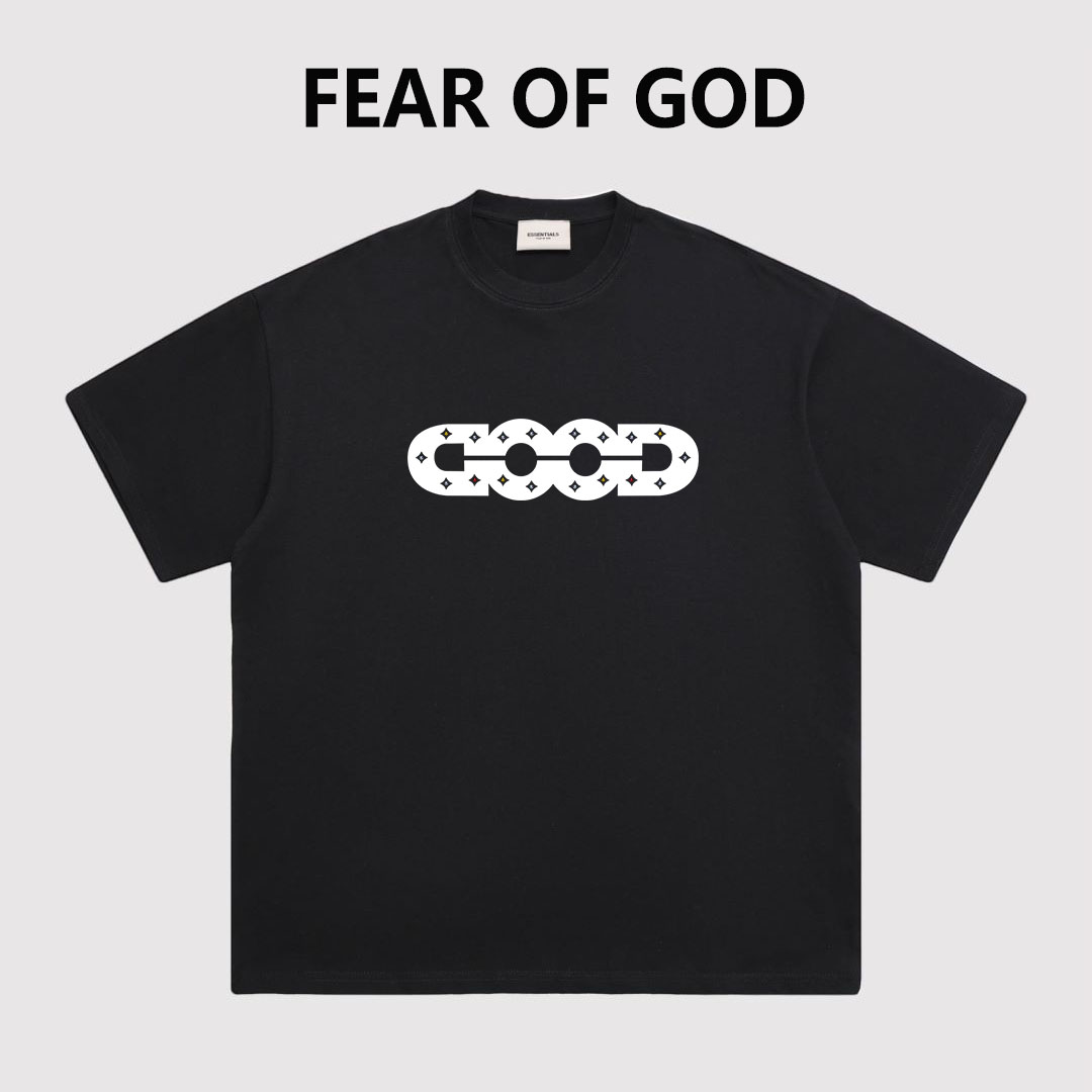 FOG半袖GOOD字母珍珠标语短袖T恤