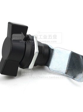 XAS53圆柱锁转舌锁 工具箱门锁黑色手柄锁T型工业机械锁把手锁