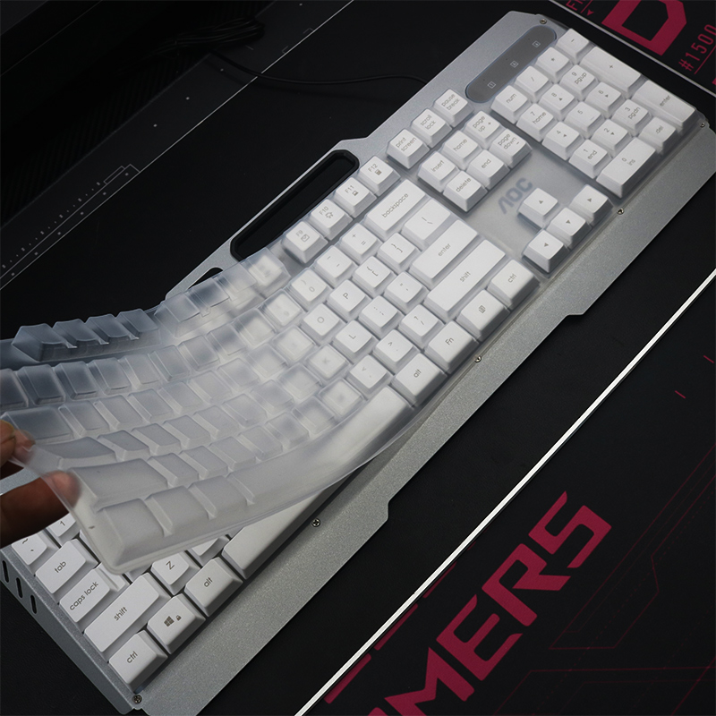天翅键盘膜适合AOC KB122W1键盘保护膜硅胶防尘套凹凸保护罩
