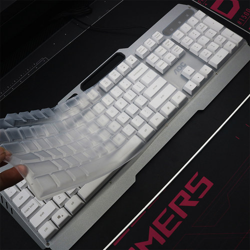 天翅键盘膜适合AOC KB122W1键盘保护膜硅胶防尘套凹凸保护罩