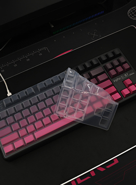 天翅键盘膜适合英菲克K87机械键盘保护膜侧刻防尘硅胶套键盘罩子