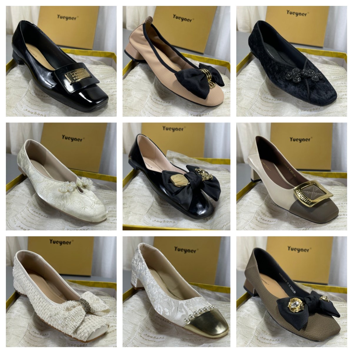 月芽儿撤柜断码女鞋法式浅口平跟小方头平底舒适软底百搭单鞋瓢鞋,女鞋,浅口单鞋,淘宝优惠券,粉丝福利购,淘宝优惠卷