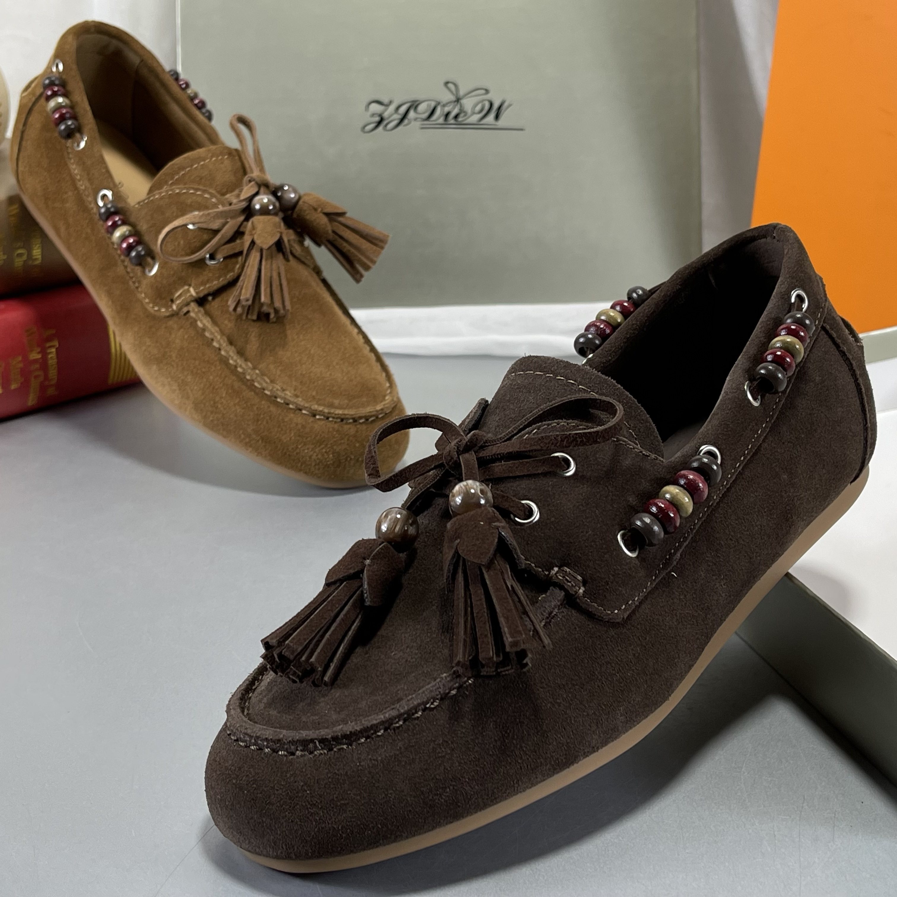 磨砂牛皮豆豆鞋女复古真皮乐福鞋女2025新款女勃肯鞋平底百搭单鞋,女鞋,时尚休闲鞋,淘宝优惠券,粉丝福利购,淘宝优惠卷