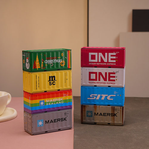 工业风小集装箱模型桌面摆件桌搭