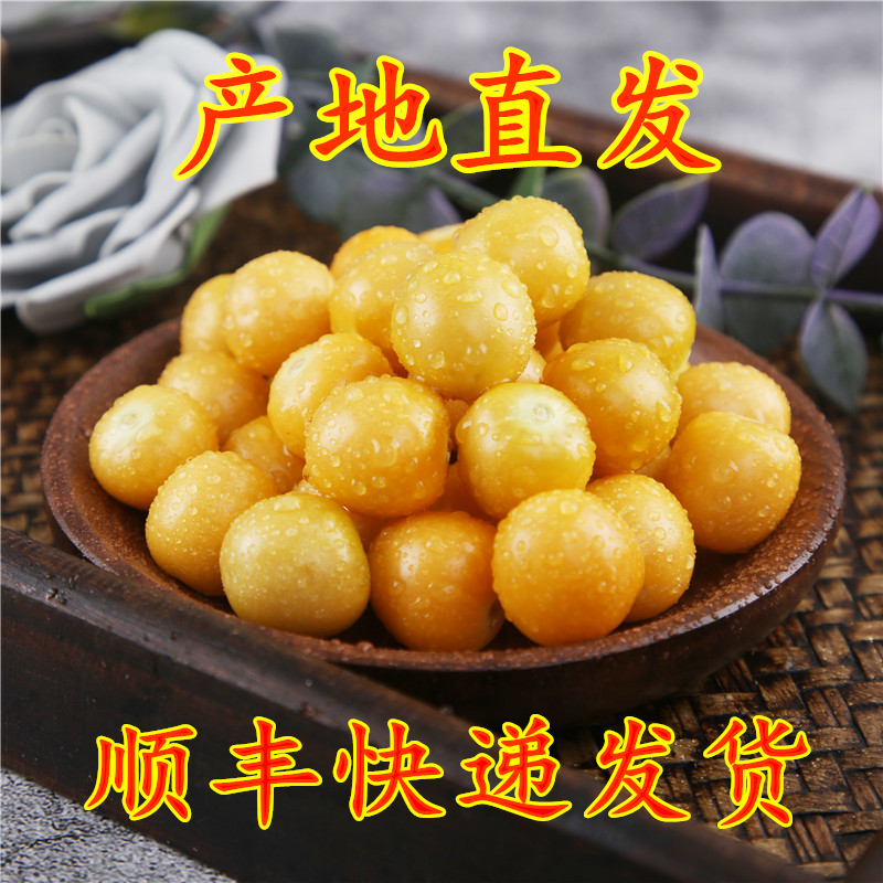 新鲜黄姑娘果 东北现摘水果东北特产菇娘果灯笼果姑娘果甜1件包邮