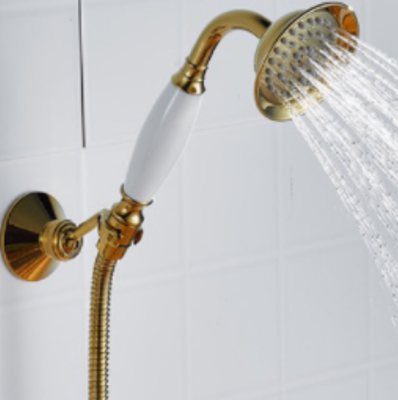 全铜可调节旋转花洒固定底座子万向浴室喷头支架金属淋浴蓬头挂座