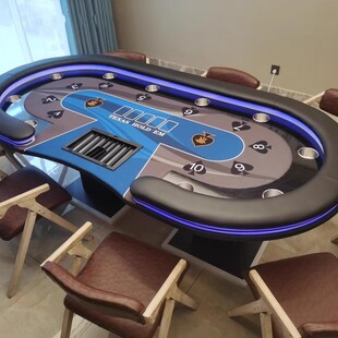 专业德州扑克桌折叠桌面筹码德扑棋牌室扑克牌台面桌布德州桌子
