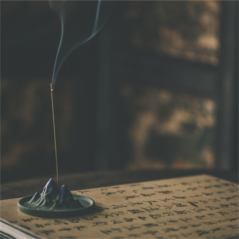 千里江山香插香托茶宠茶台摆件线香香座檀香陶瓷香薰炉意境日式风