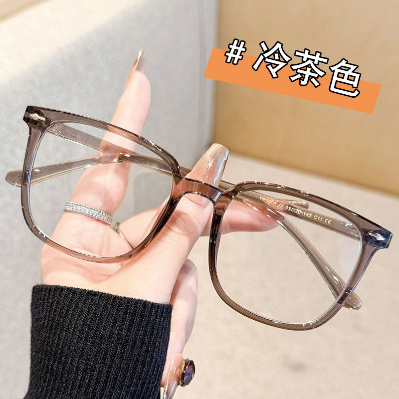 防蓝光辐射眼镜女护目无度数看手机专用电脑不伤眼保护眼睛大框男