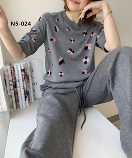 天丝优质美洋精品针织衫 上市2025年秋季 新款 奥斯飞尔设计感短袖