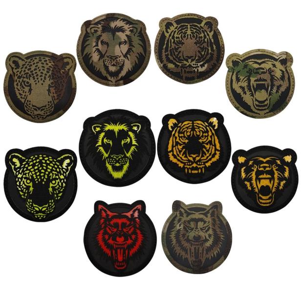 迷彩服MC反光魔术贴章动物臂章