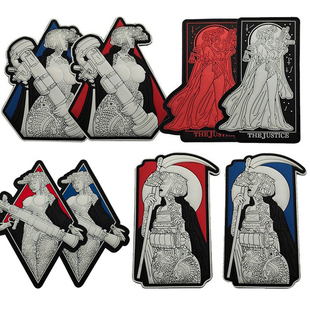 标枪女王PVC立体胶章夜光正义女神背包贴章RUBBER夜视头盔臂章