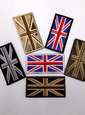 英国国旗补丁米字旗刺绣臂章UK魔术贴章British flag patch胸章