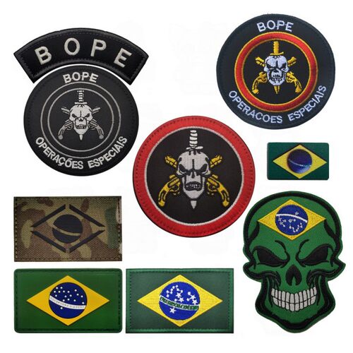 BOPEPATCH国旗刺绣臂章反光胶章