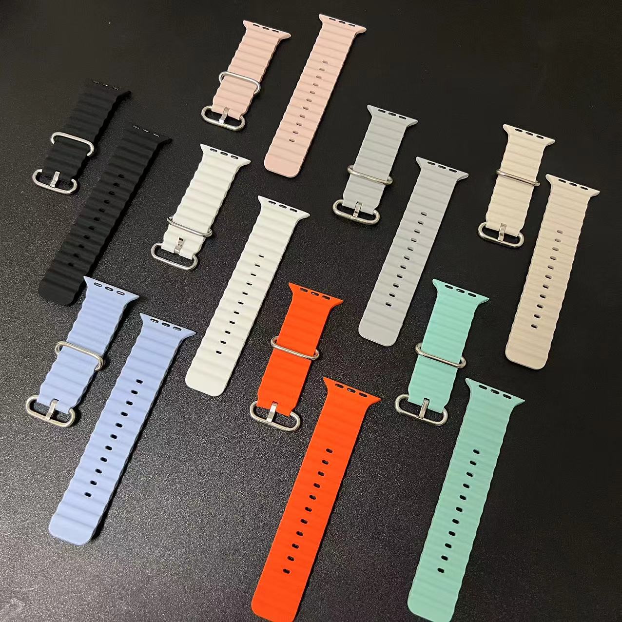 适用iwatch9表带苹果手表s7表带海洋款s8运动ultra智能s6配件