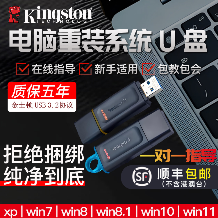 顺丰包邮金士顿重装系统U盘