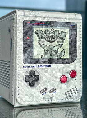 PTCG卡牌收纳盒自制DIY GAMEBOY复古砖头游戏机宝可梦 笑笑回来喽