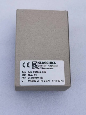 德国KLASCHKA控制器 D-75242  AIN1/410ca-1.60 全新原装现货实拍