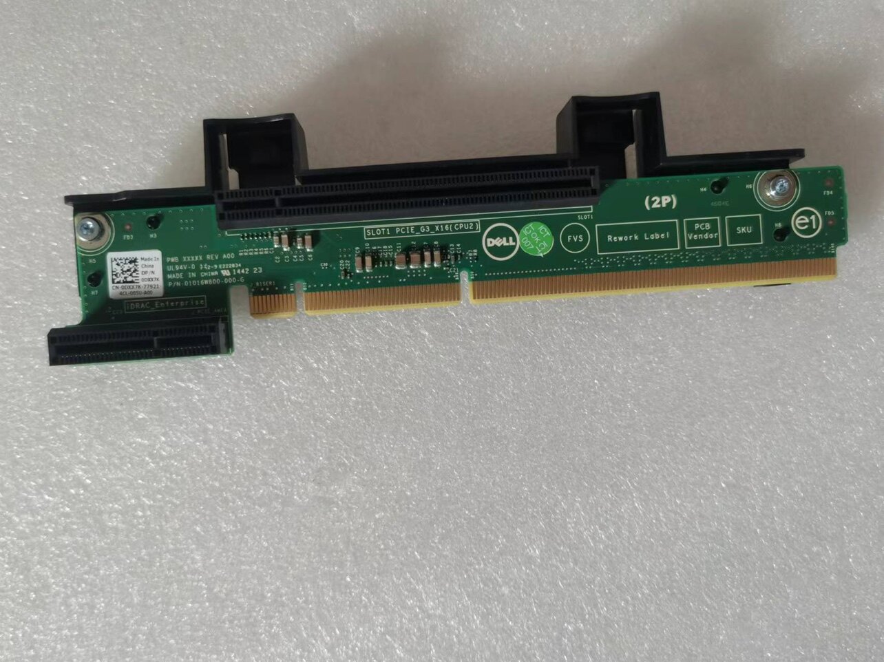 全新R520戴尔服务器扩展提升卡0DXX7K 2P SLOT1 PCIE_G3_X16(CPU2