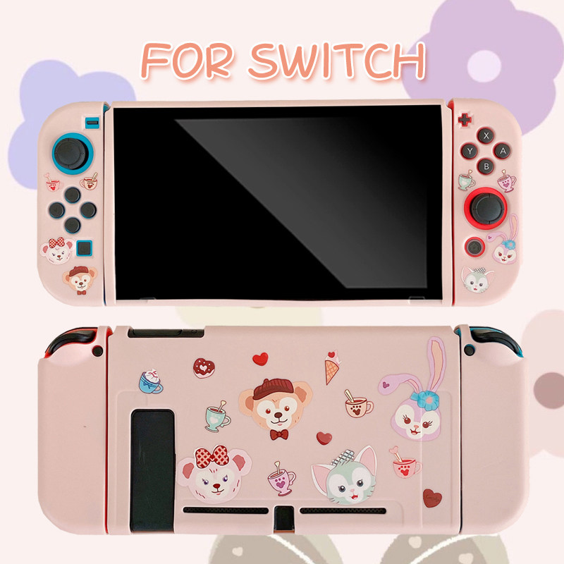 达菲星黛露兔子switch任天堂保护壳分体硅胶配件软套NS少女可爱