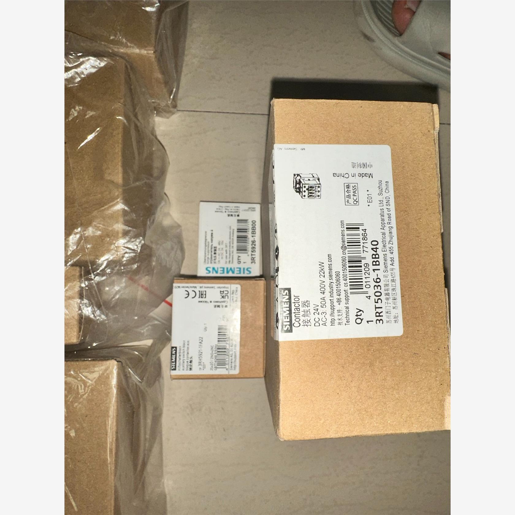 西门子3RT5036-1BB40直流接触器，50A 400V议价下单