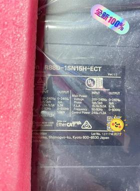 全新欧姆龙伺服驱动器R88D-1SN15H-ECT，OMRN议价下单