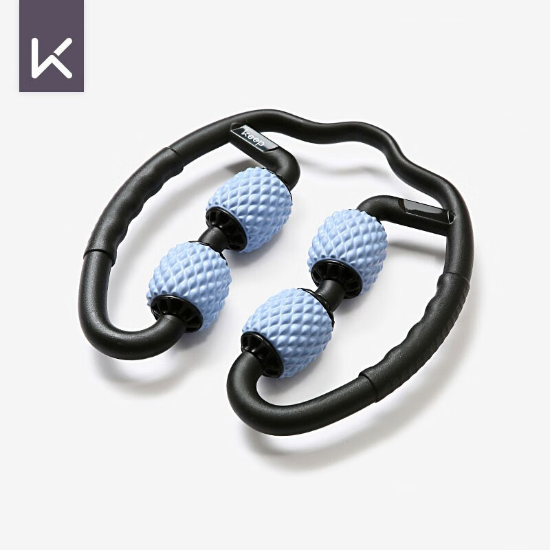 Keep 环形按摩器泡沫轴滚轮消肌肉瑜伽夹腿肩颈手臂放松 蓝色