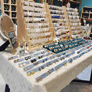 耳饰耳钉耳线小众设计感手工制作银针女 简约耳环个性 网红爆款 时尚