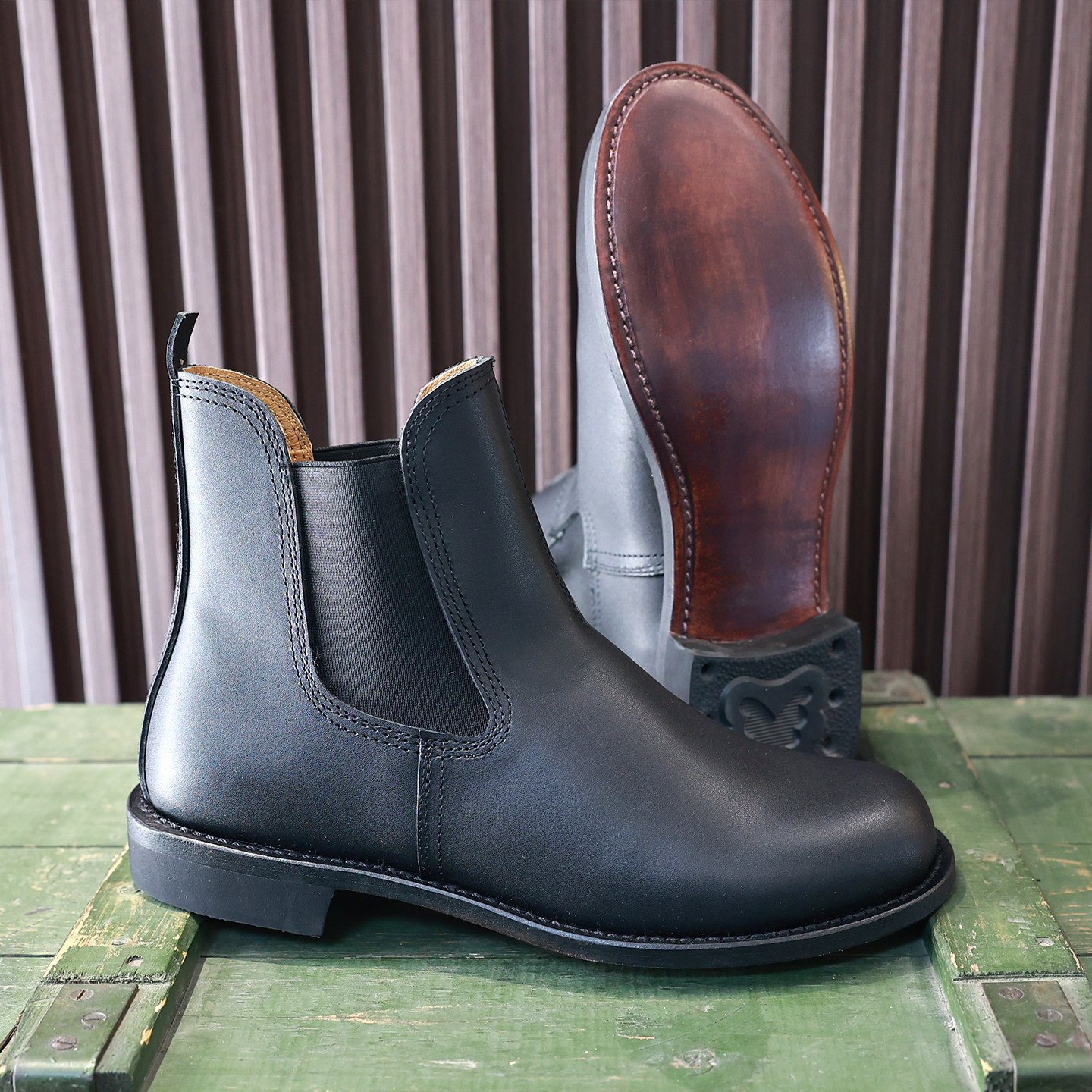 真皮底将校靴3516厂固特异手工高帮休闲皮鞋一脚蹬切尔西靴男短靴,流行男鞋,马丁靴,淘宝优惠券,粉丝福利购,淘宝优惠卷