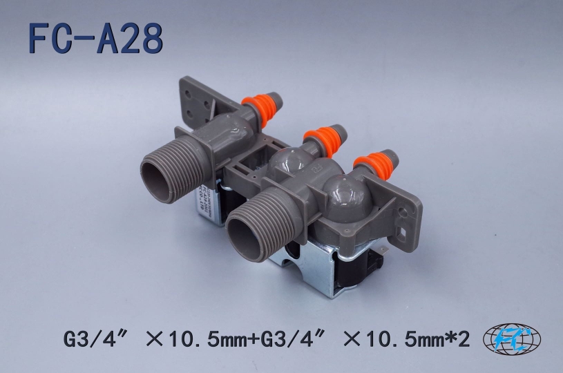 三星适用常闭电磁进水阀220v6分直通M10.5全自动洗衣机配件开关阀-封面