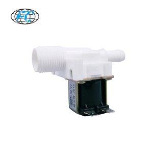 常闭电磁进水阀12v24v220v塑料4分直通M10工业桑拿泳池电控开关阀