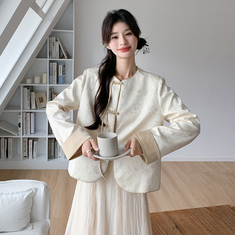 现货!新中式盘扣风外套女159-0912P140K198，女装短外套，浙宝159