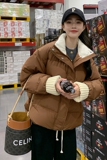 主推！26号出货90白鸭绒羽绒服女短款韩版宽松159-833P260K398，女装羽绒服，浙宝159