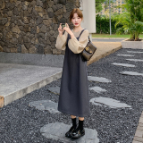 现货！数据好韩版小衫+连衣裙两件套套装159-0961P135K188，女装套装/套裙，浙宝159