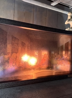 《最后的晚餐》手工玻璃画系列艺术挂件